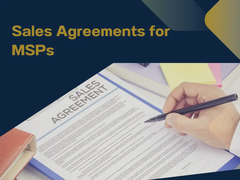 Sales Agreements for MSPs